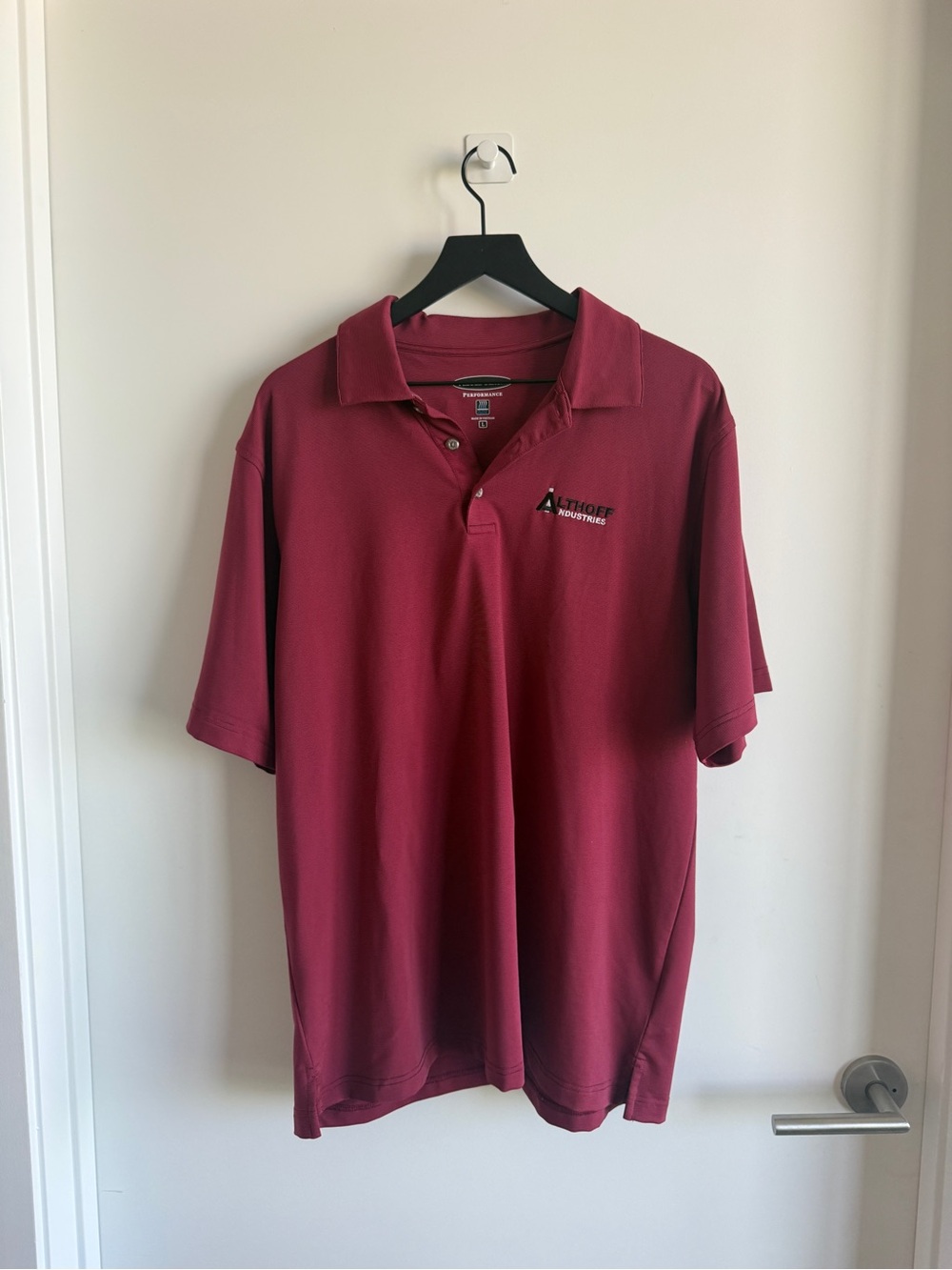 Pebble Beach Men's Wine Polo with Small Logo